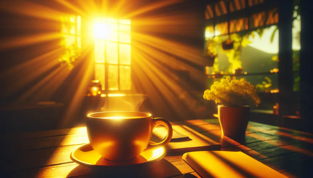 die-sonne-im-kaffeebecher-bio-kaffee-in-der-farbe-gelb