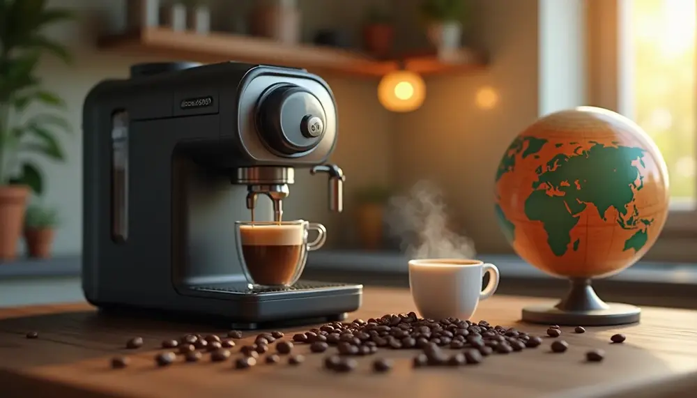 In English please: Der Kaffeevollautomat für internationalen Kaffeegenuss