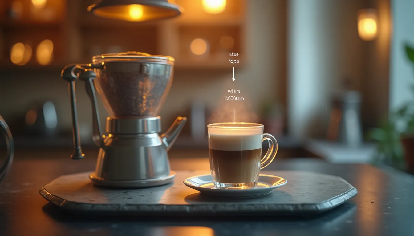 Kaffee-Temperatur-Zeit-Tabelle